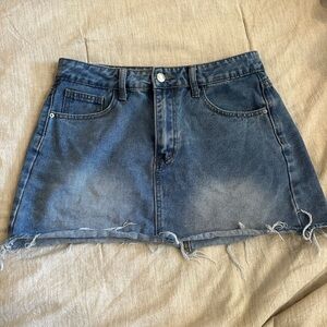 Denim Mini Skirt